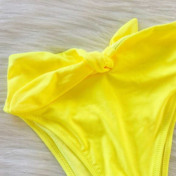 aerie Swim New Aerie Neon Yellow High Waisted Bikini Bottom Poshmark
